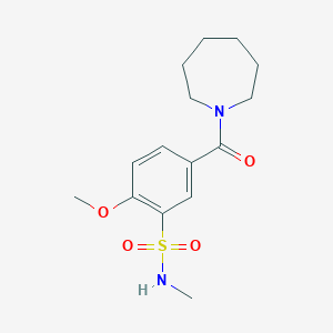 5-(azepan-1-ylcarbonyl)-2-methoxy-N-methylbenzenesulfonamide