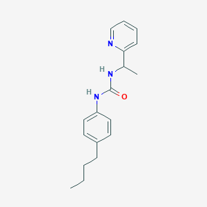 N-(4-butylphenyl)-N'-[1-(2-pyridinyl)ethyl]urea