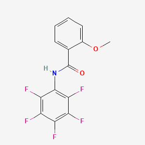 molecular formula C14H8F5NO2 B4710146 2-methoxy-N-(pentafluorophenyl)benzamide 