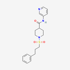 1-[(3-phenylpropyl)sulfonyl]-N-3-pyridinyl-4-piperidinecarboxamide