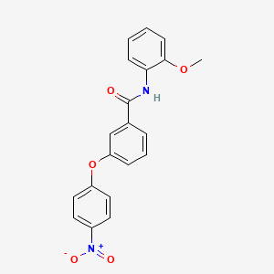 molecular formula C20H16N2O5 B4710183 N-(2-methoxyphenyl)-3-(4-nitrophenoxy)benzamide 