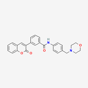 N-[4-(4-morpholinylmethyl)phenyl]-3-(2-oxo-2H-chromen-3-yl)benzamide