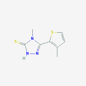 4-methyl-5-(3-methyl-2-thienyl)-4H-1,2,4-triazole-3-thiol