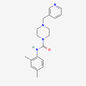 molecular formula C19H24N4O B4710227 N-(2,4-dimethylphenyl)-4-(3-pyridinylmethyl)-1-piperazinecarboxamide 