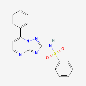 N-(7-phenyl-[1,2,4]triazolo[1,5-a]pyrimidin-2-yl)benzenesulfonamide