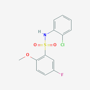 N-(2-chlorophenyl)-5-fluoro-2-methoxybenzenesulfonamide