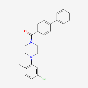 1-(4-biphenylylcarbonyl)-4-(5-chloro-2-methylphenyl)piperazine