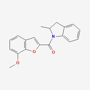 1-[(7-methoxy-1-benzofuran-2-yl)carbonyl]-2-methylindoline