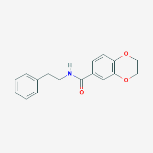 N-(2-phenylethyl)-2,3-dihydro-1,4-benzodioxine-6-carboxamide