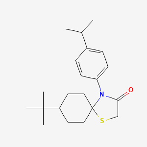 8-tert-butyl-4-(4-isopropylphenyl)-1-thia-4-azaspiro[4.5]decan-3-one