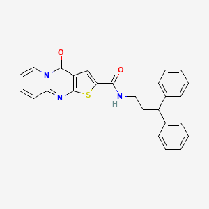 molecular formula C26H21N3O2S B4710346 N-(3,3-diphenylpropyl)-4-oxo-4H-pyrido[1,2-a]thieno[2,3-d]pyrimidine-2-carboxamide 