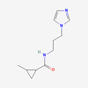 N-[3-(1H-IMIDAZOL-1-YL)PROPYL]-2-METHYLCYCLOPROPANE-1-CARBOXAMIDE