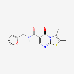 N-(2-furylmethyl)-2,3-dimethyl-5-oxo-5H-[1,3]thiazolo[3,2-a]pyrimidine-6-carboxamide