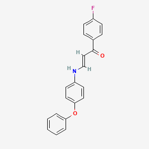 molecular formula C21H16FNO2 B4710426 1-(4-fluorophenyl)-3-[(4-phenoxyphenyl)amino]-2-propen-1-one 