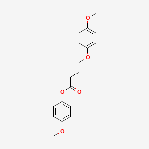 molecular formula C18H20O5 B4710442 4-methoxyphenyl 4-(4-methoxyphenoxy)butanoate 