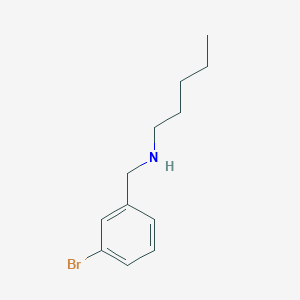 molecular formula C12H18BrN B471046 N-[(3-溴苯基)甲基]-1-戊胺 CAS No. 774547-39-6