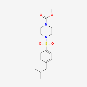 methyl 4-[(4-isobutylphenyl)sulfonyl]-1-piperazinecarboxylate