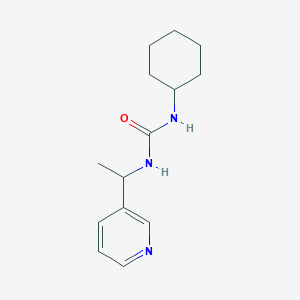 molecular formula C14H21N3O B4710489 N-cyclohexyl-N'-[1-(3-pyridinyl)ethyl]urea 