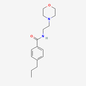 molecular formula C16H24N2O2 B4710494 N-[2-(4-morpholinyl)ethyl]-4-propylbenzamide 