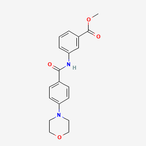 methyl 3-{[4-(4-morpholinyl)benzoyl]amino}benzoate