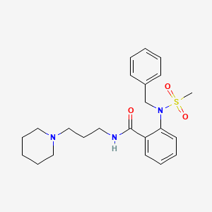 2-[benzyl(methylsulfonyl)amino]-N-[3-(1-piperidinyl)propyl]benzamide