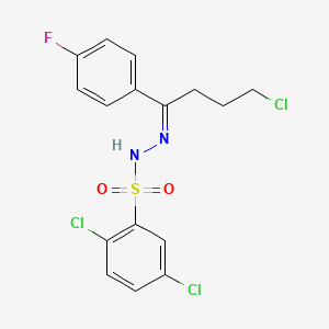 2,5-dichloro-N'-[4-chloro-1-(4-fluorophenyl)butylidene]benzenesulfonohydrazide