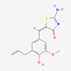 5-(3-allyl-4-hydroxy-5-methoxybenzylidene)-2-imino-1,3-thiazolidin-4-one