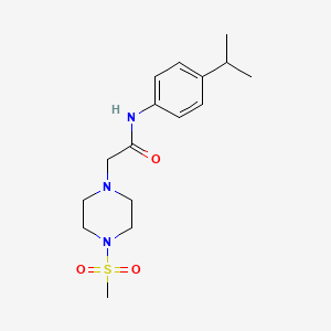 2-(4-METHANESULFONYLPIPERAZIN-1-YL)-N-[4-(PROPAN-2-YL)PHENYL]ACETAMIDE