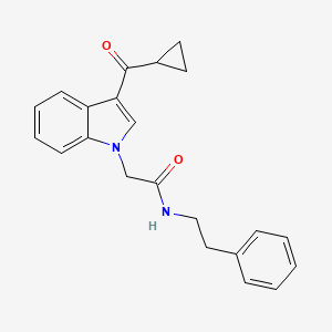 2-[3-(cyclopropylcarbonyl)-1H-indol-1-yl]-N-(2-phenylethyl)acetamide