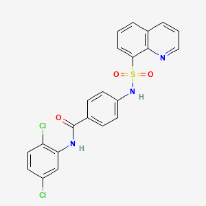 N-(2,5-dichlorophenyl)-4-[(8-quinolinylsulfonyl)amino]benzamide