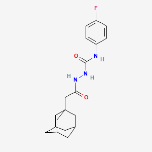 molecular formula C19H24FN3O2 B4710730 2-(1-adamantylacetyl)-N-(4-fluorophenyl)hydrazinecarboxamide 