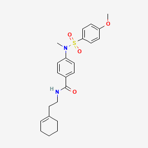 N-[2-(1-cyclohexen-1-yl)ethyl]-4-[[(4-methoxyphenyl)sulfonyl](methyl)amino]benzamide