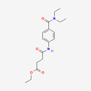 ethyl 4-({4-[(diethylamino)carbonyl]phenyl}amino)-4-oxobutanoate