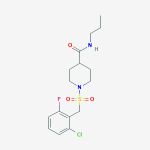 1-[(2-chloro-6-fluorobenzyl)sulfonyl]-N-propyl-4-piperidinecarboxamide