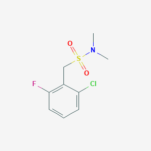 molecular formula C9H11ClFNO2S B4710828 1-(2-chloro-6-fluorophenyl)-N,N-dimethylmethanesulfonamide 