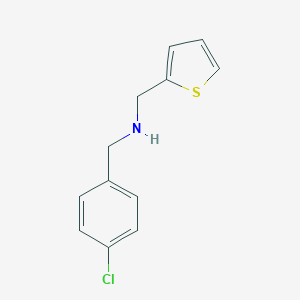 B471085 1-(4-chlorophenyl)-N-(thiophen-2-ylmethyl)methanamine CAS No. 774190-82-8
