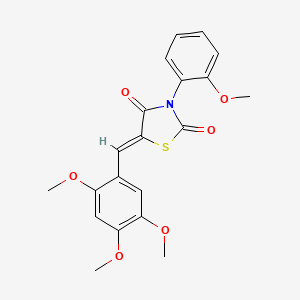 3-(2-methoxyphenyl)-5-(2,4,5-trimethoxybenzylidene)-1,3-thiazolidine-2,4-dione