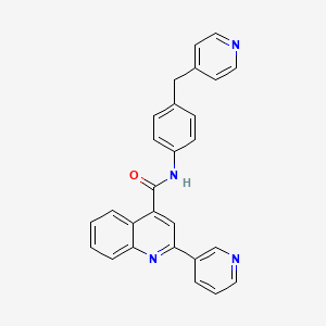 2-(PYRIDIN-3-YL)-N-{4-[(PYRIDIN-4-YL)METHYL]PHENYL}QUINOLINE-4-CARBOXAMIDE