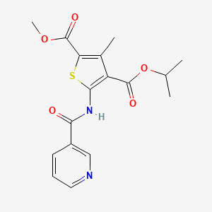 4-isopropyl 2-methyl 3-methyl-5-[(3-pyridinylcarbonyl)amino]-2,4-thiophenedicarboxylate