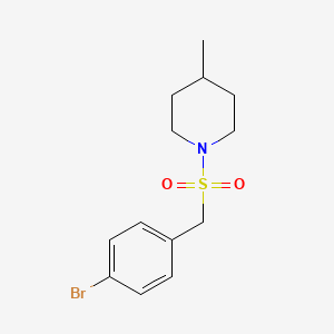 molecular formula C13H18BrNO2S B4710948 1-[(4-bromobenzyl)sulfonyl]-4-methylpiperidine 