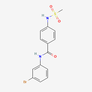 N-(3-bromophenyl)-4-[(methylsulfonyl)amino]benzamide