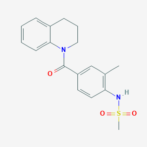 N-[4-(3,4-dihydro-1(2H)-quinolinylcarbonyl)-2-methylphenyl]methanesulfonamide