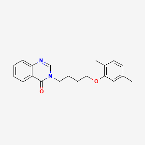 molecular formula C20H22N2O2 B4710998 3-[4-(2,5-dimethylphenoxy)butyl]-4(3H)-quinazolinone 