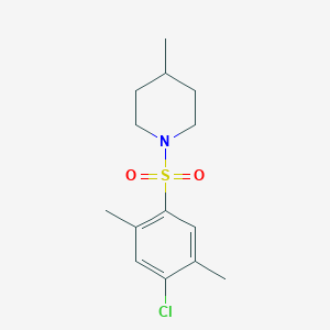 molecular formula C14H20ClNO2S B4711013 1-[(4-chloro-2,5-dimethylphenyl)sulfonyl]-4-methylpiperidine 