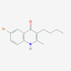 molecular formula C14H16BrNO B4711037 6-bromo-3-butyl-2-methyl-4-quinolinol 