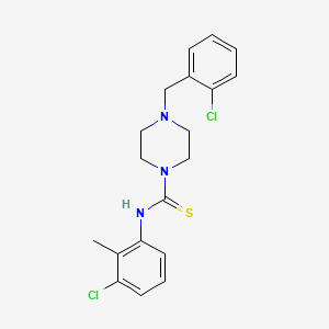 4-(2-chlorobenzyl)-N-(3-chloro-2-methylphenyl)-1-piperazinecarbothioamide