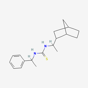 molecular formula C18H26N2S B4711058 N-(1-bicyclo[2.2.1]hept-2-ylethyl)-N'-(1-phenylethyl)thiourea 