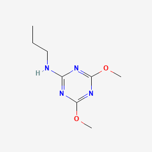 molecular formula C8H14N4O2 B4711102 4,6-dimethoxy-N-propyl-1,3,5-triazin-2-amine 