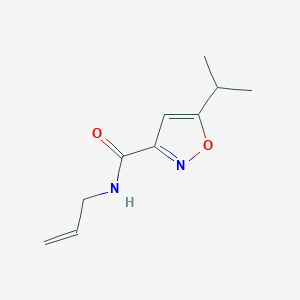 molecular formula C10H14N2O2 B4711139 N-allyl-5-isopropyl-3-isoxazolecarboxamide 