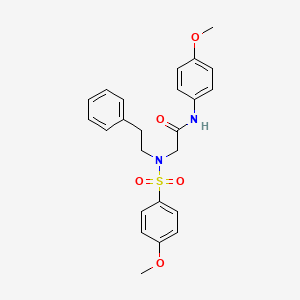 N~1~-(4-methoxyphenyl)-N~2~-[(4-methoxyphenyl)sulfonyl]-N~2~-(2-phenylethyl)glycinamide